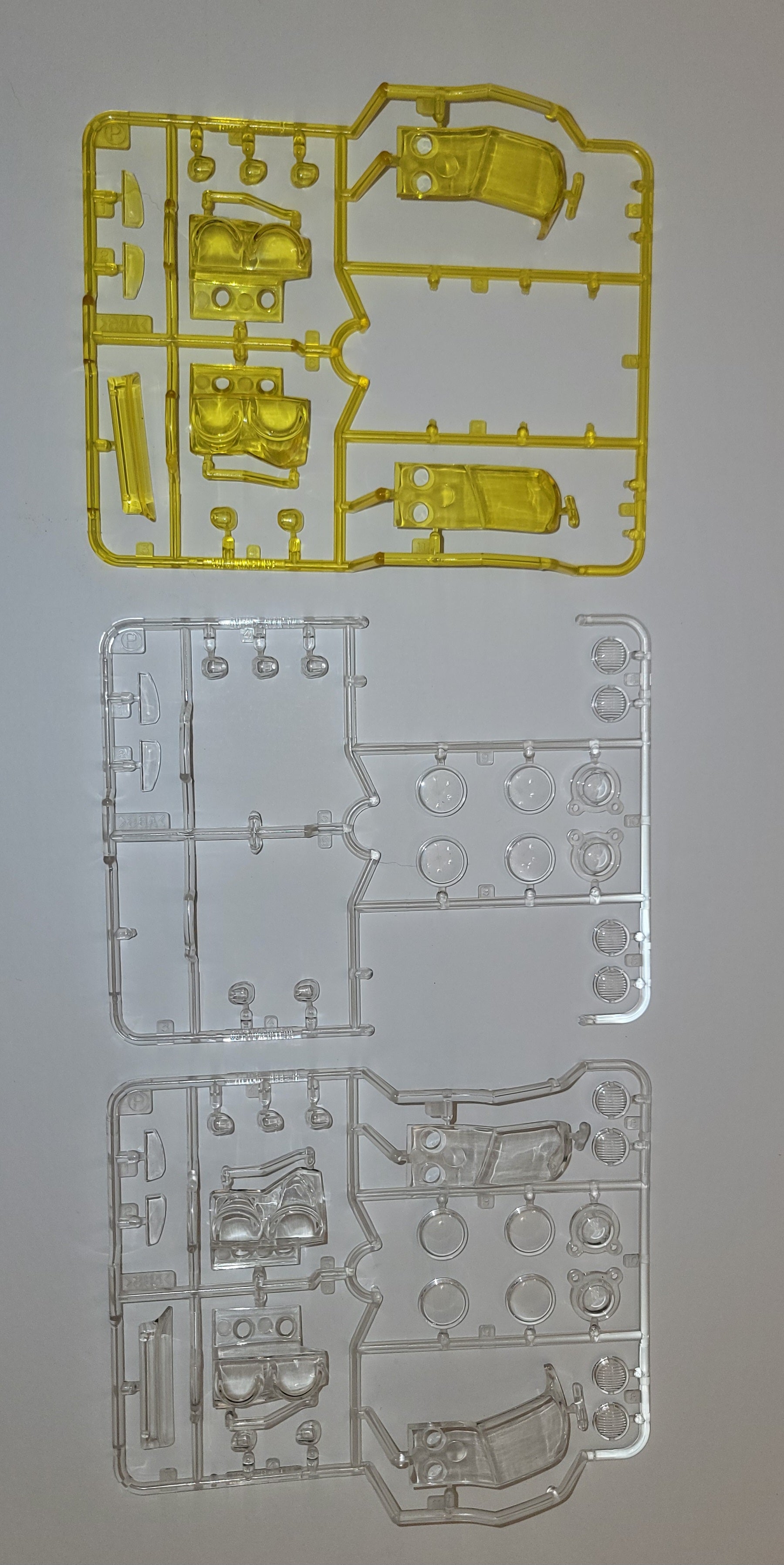 Tamiya Toyota Tundra High-Lift Lens Set – Clear & Yellow Trees (Set of 4)