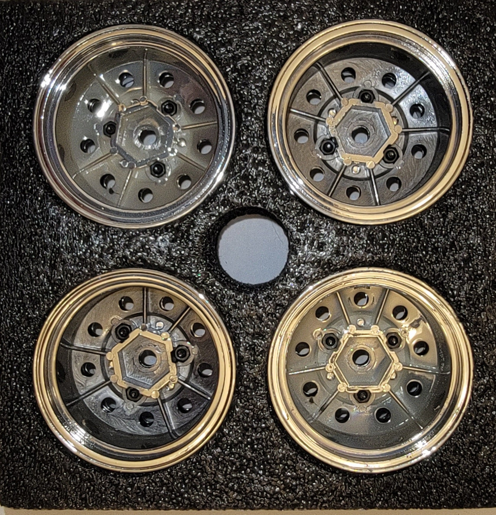 1/14 Scale RC Semi Truck Rear Wheels – Hercules Trailer (Non-Tamiya, Used)