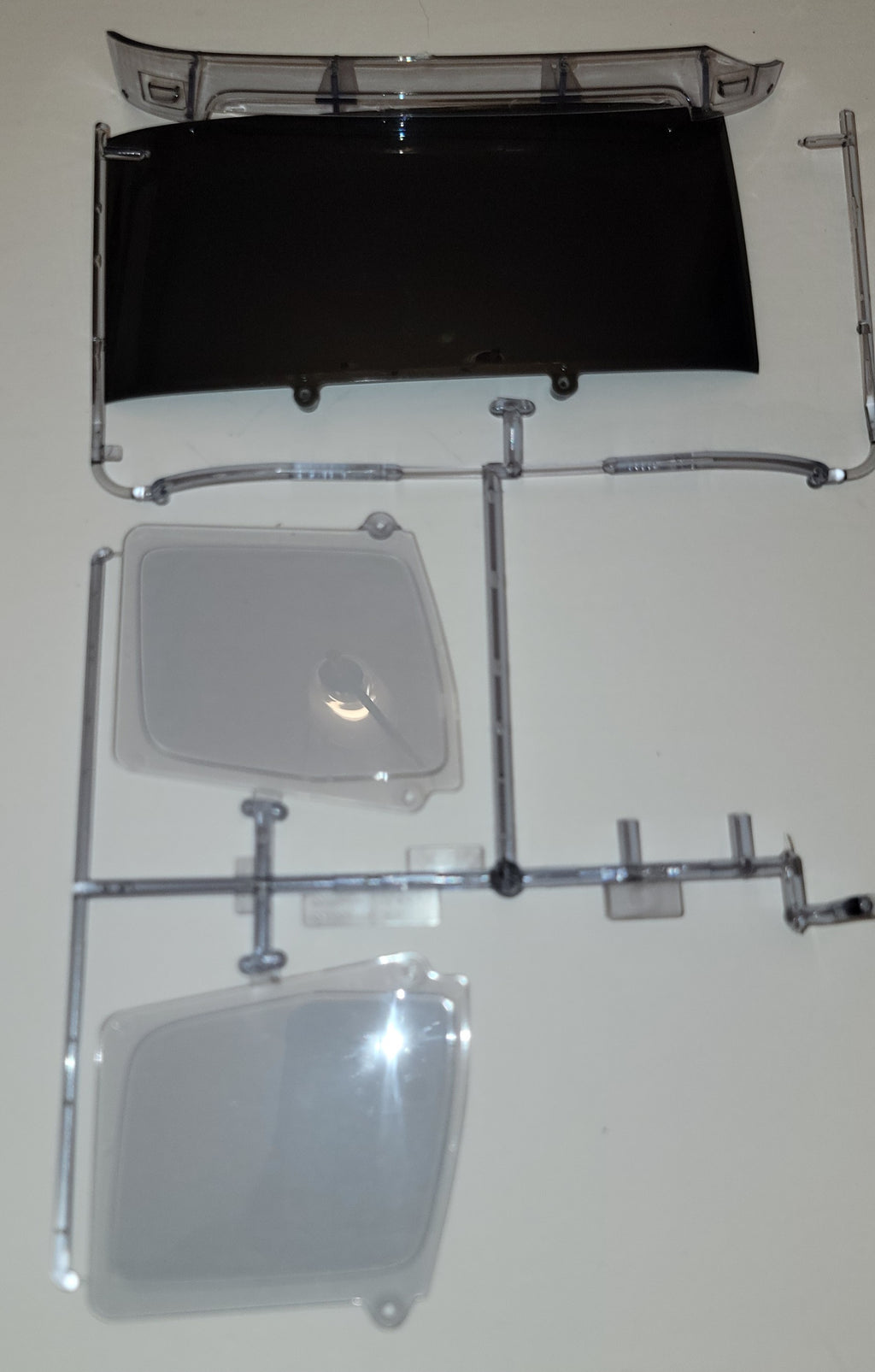 Tamiya Tipper Truck Windows – Side Windows, Visor (New) & Smoked Windshield