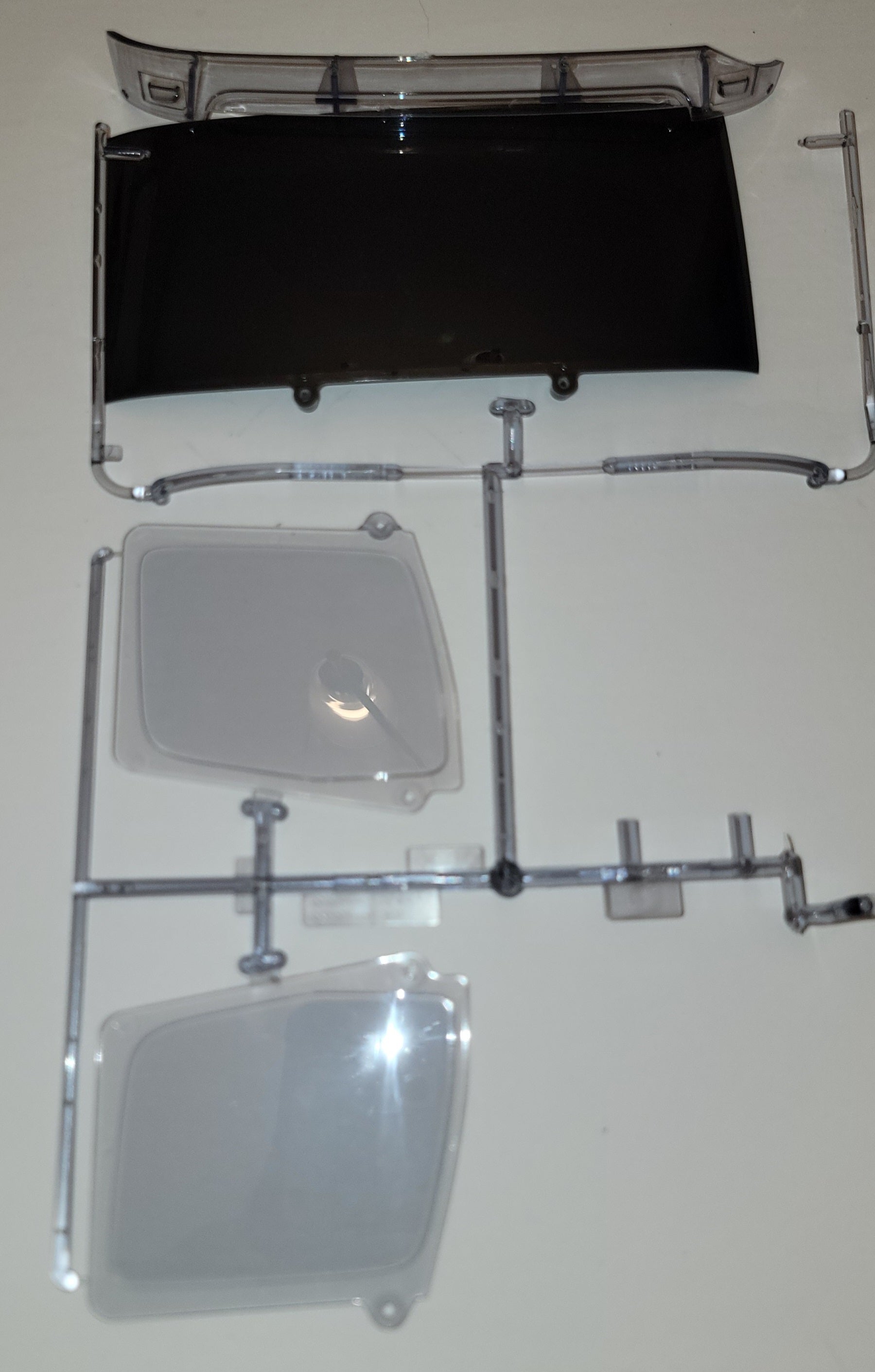 Tamiya Tipper Truck Windows – Side Windows, Visor (New) & Smoked Windshield