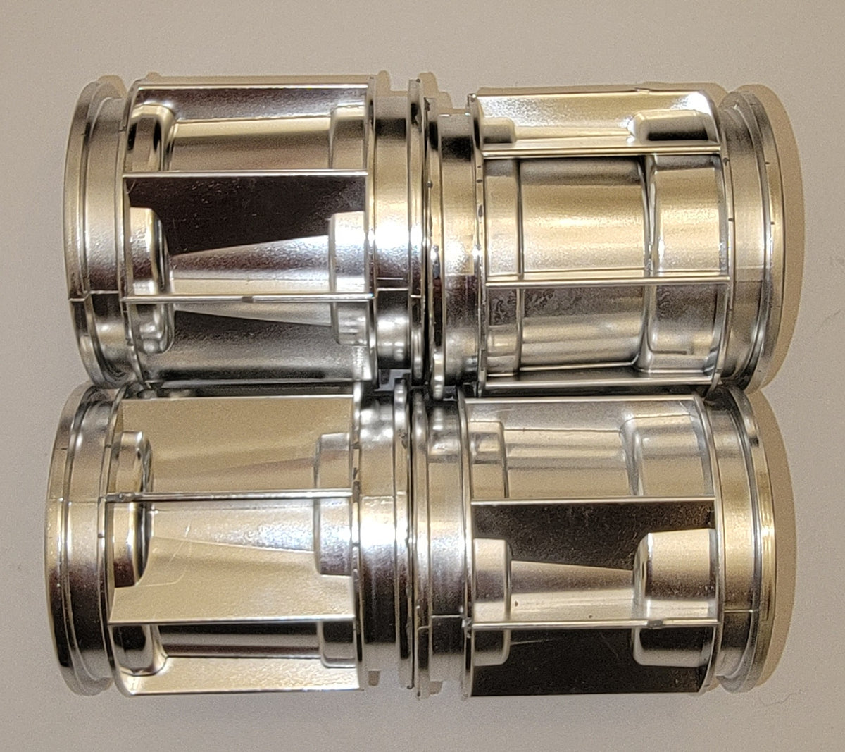 Tamiya Wild Willy 2 Chrome Wheels – 2 Front & 2 Rear (New)