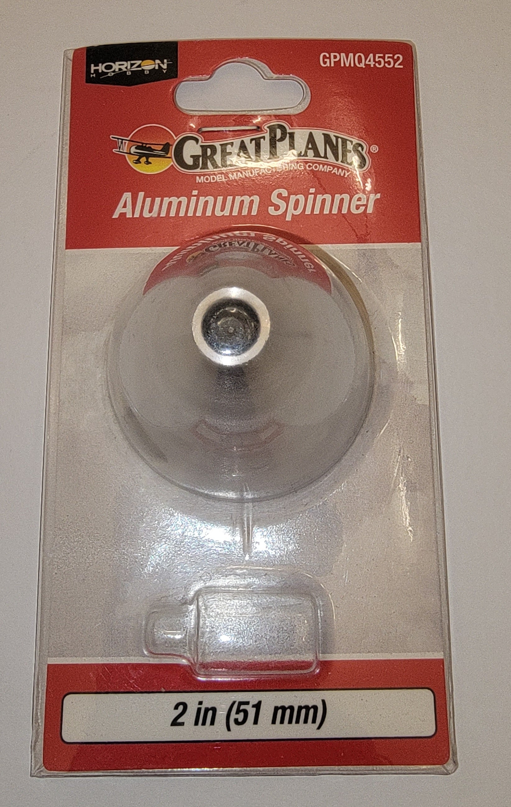 Great Planes 2" Aluminum RC Plane Spinner – Propeller Balance & Vibration Reduction (New)