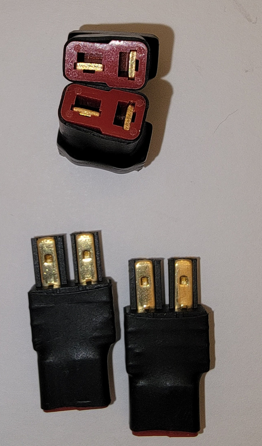 RC Battery Connector Adapter Set – Tamiya to Traxxas & Dean's T-Plug (New)