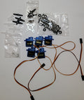 Micro RC Servos with Arms, Brackets & Hardware – Planes, Helis & Small Vehicles (Used)