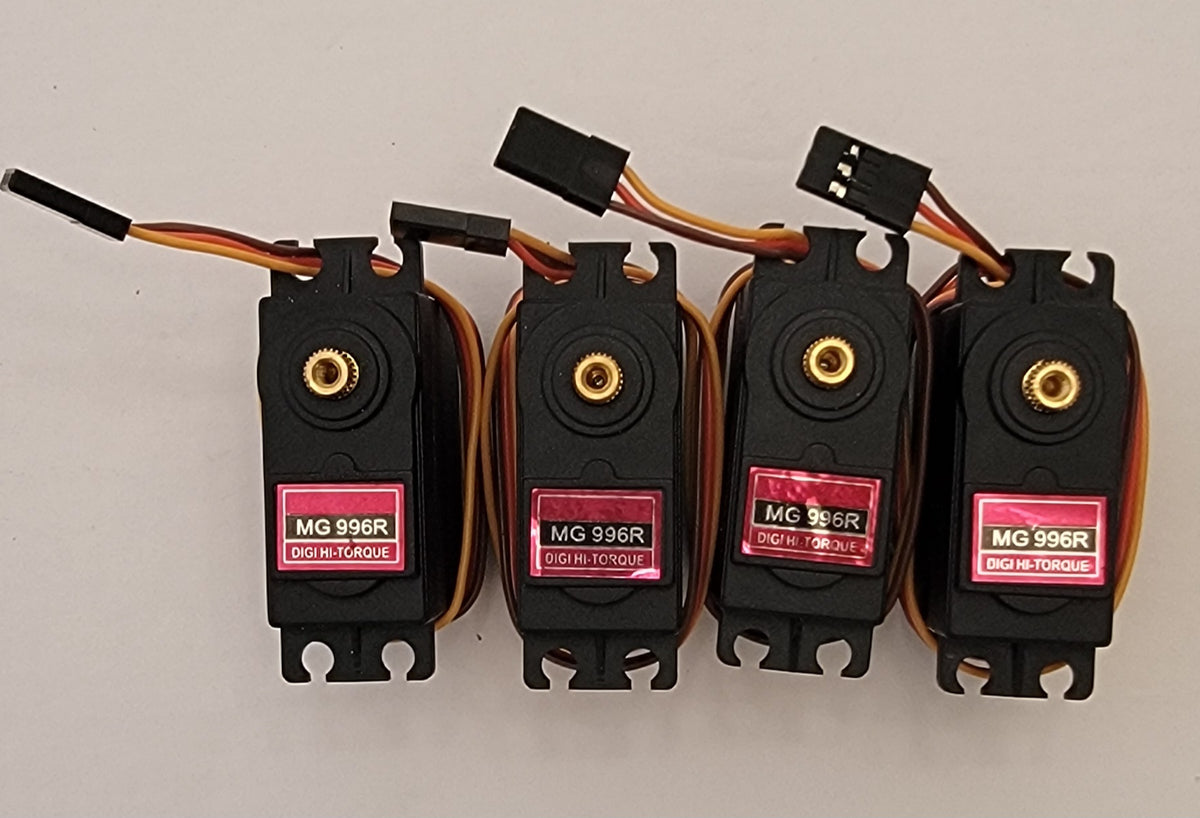 High Torque Metal Gear Servos for RC Cars, Trucks & Crawlers (4-Pack)
