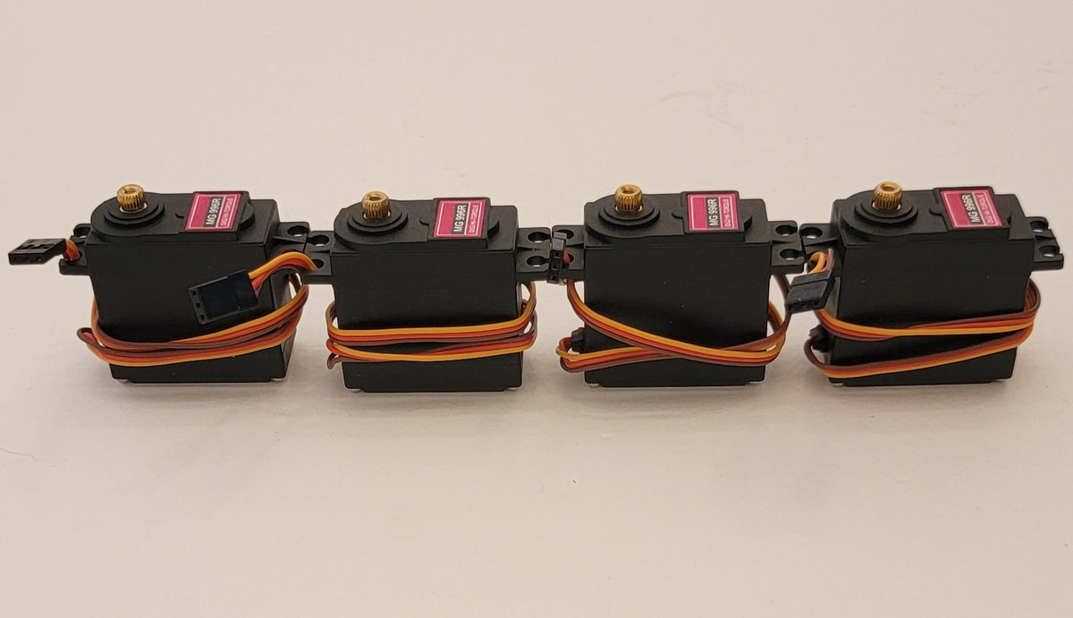 High Torque Metal Gear Servos for RC Cars, Trucks & Crawlers (4-Pack)