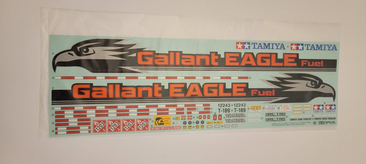 Tamiya Gallant Eagle Decals, Tanker Truck
