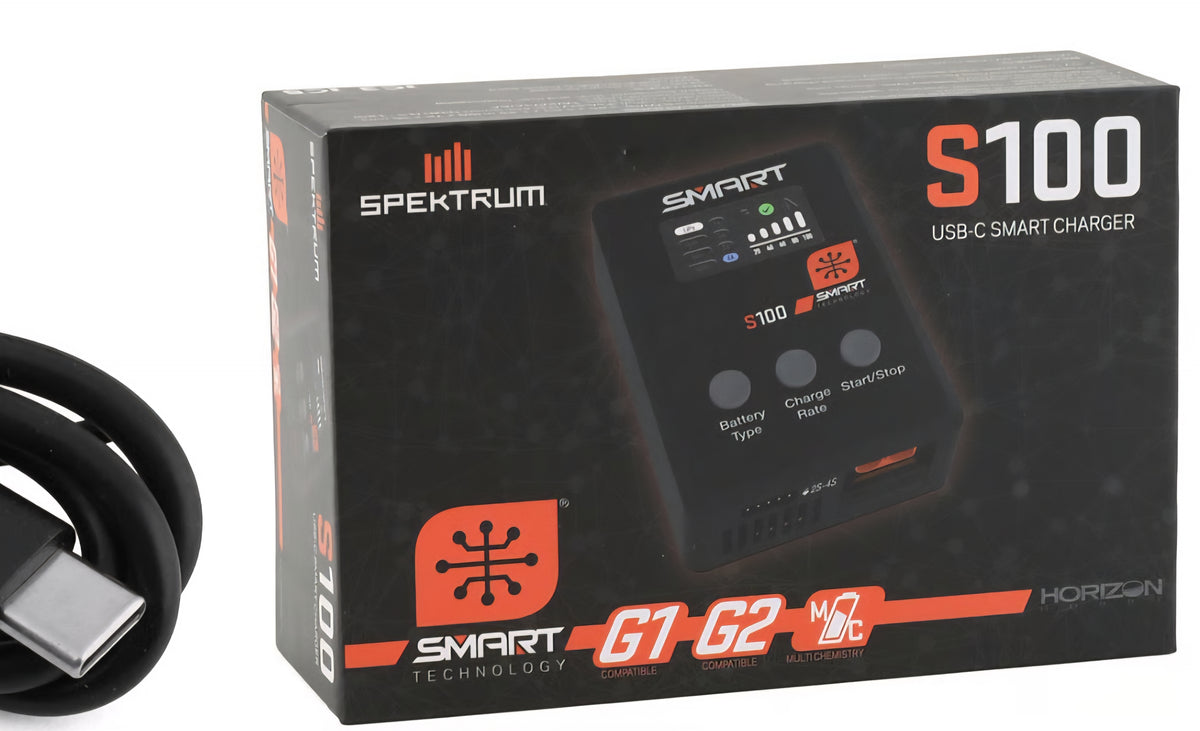 Spektrum S100 USB-C Smart Charger G1 G2